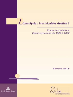 cover image of Liban-Syrie